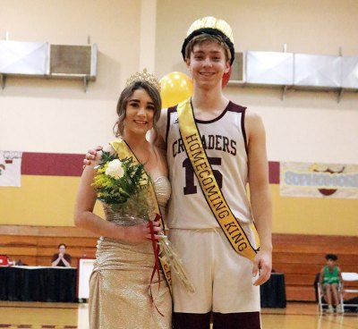 King and Queen Samantha Veitia and Schuyler Sparks.